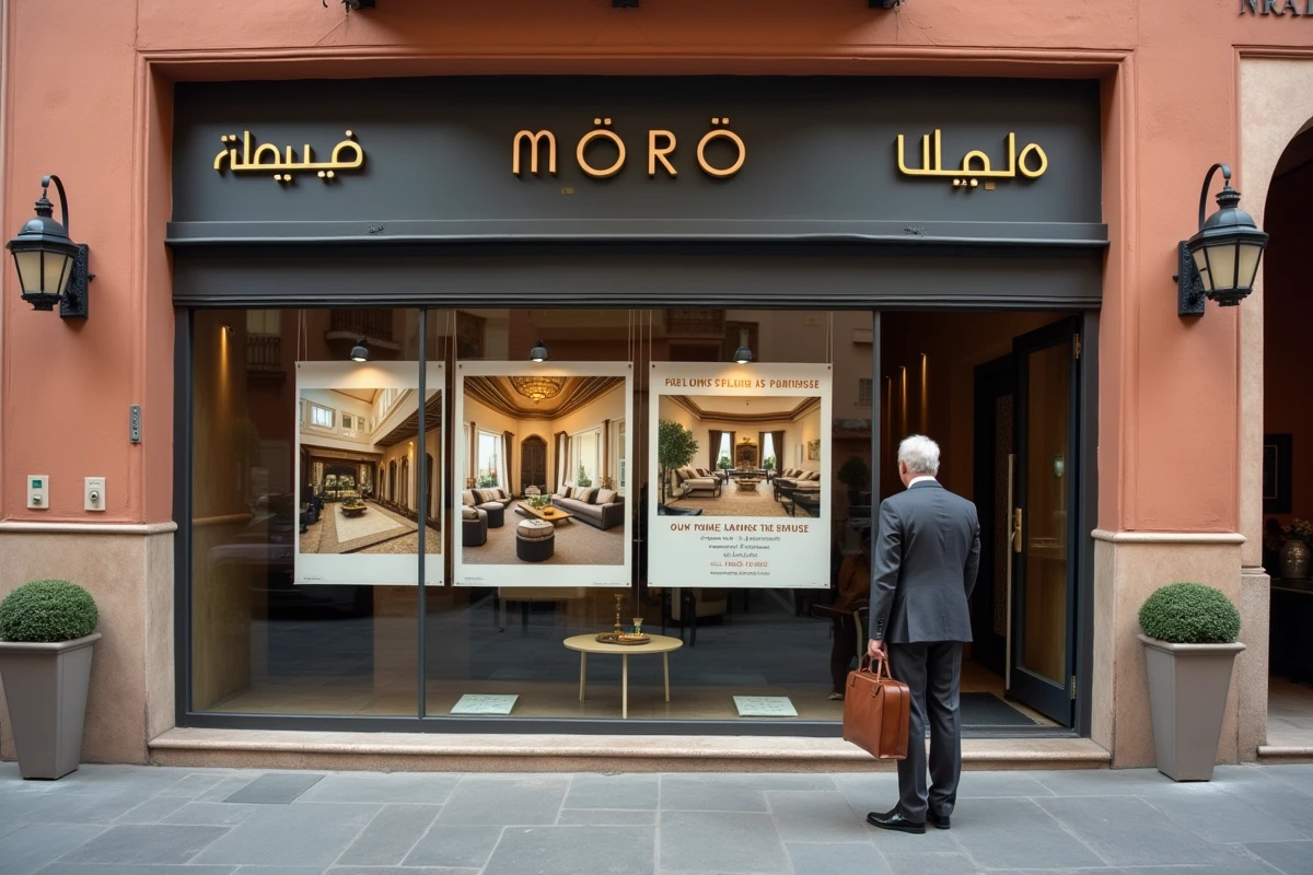 Agence immobilière de luxe à Marrakech avec annonces de biens haut de gamme
