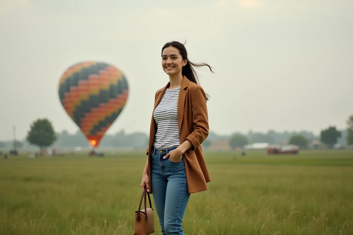 Que porter sur une montgolfière pour une femme ?